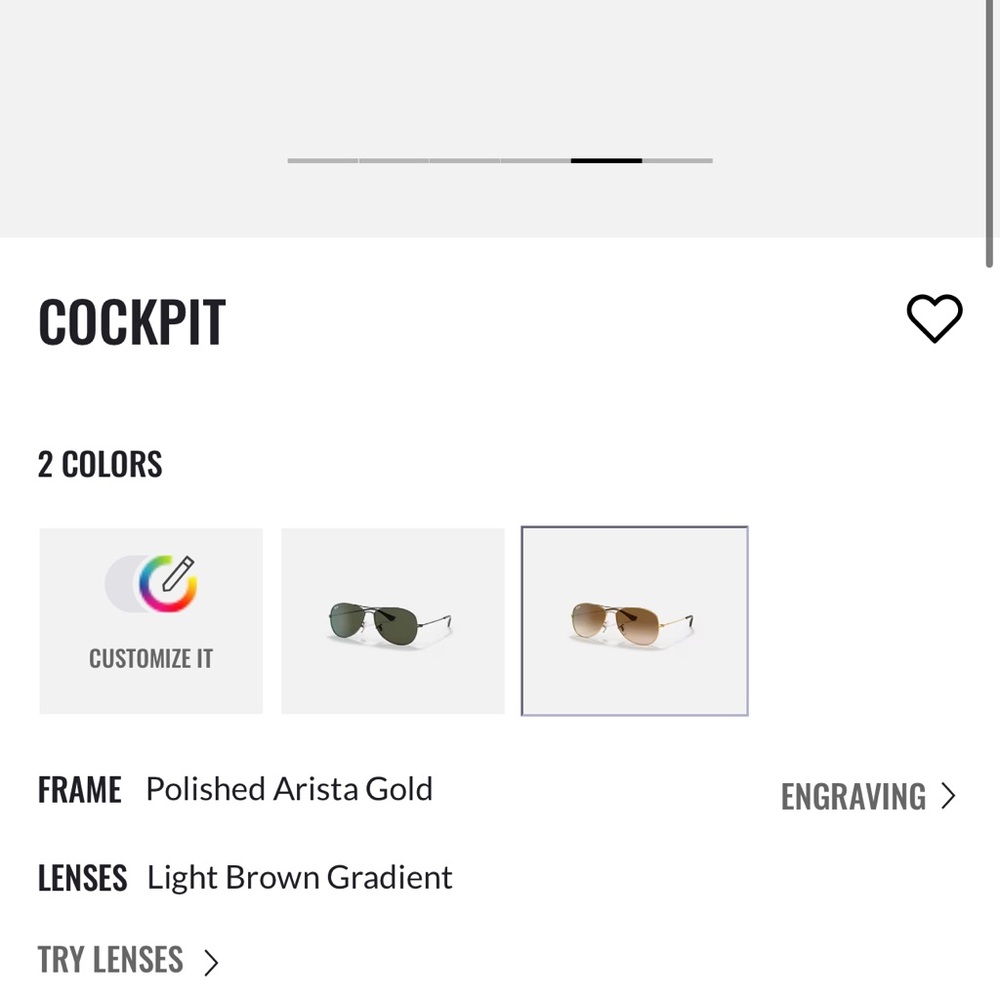 Ray-Ban Cockpit Gold and Brown Aviator Sunglasses - Picture 5 of 5